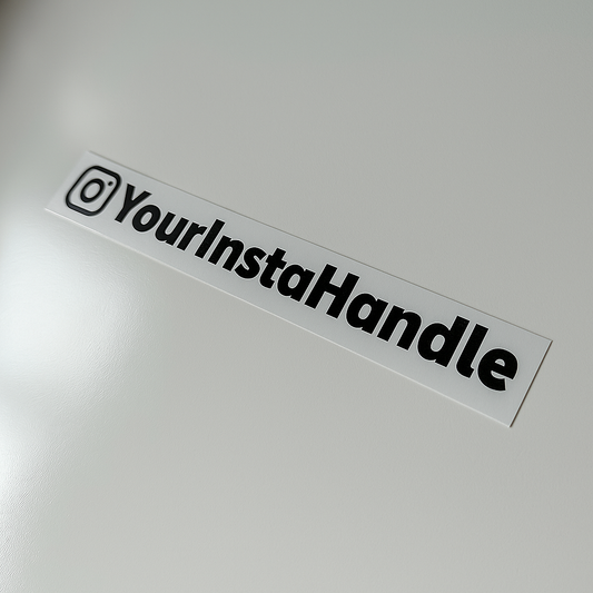 Instagram Handle - Black