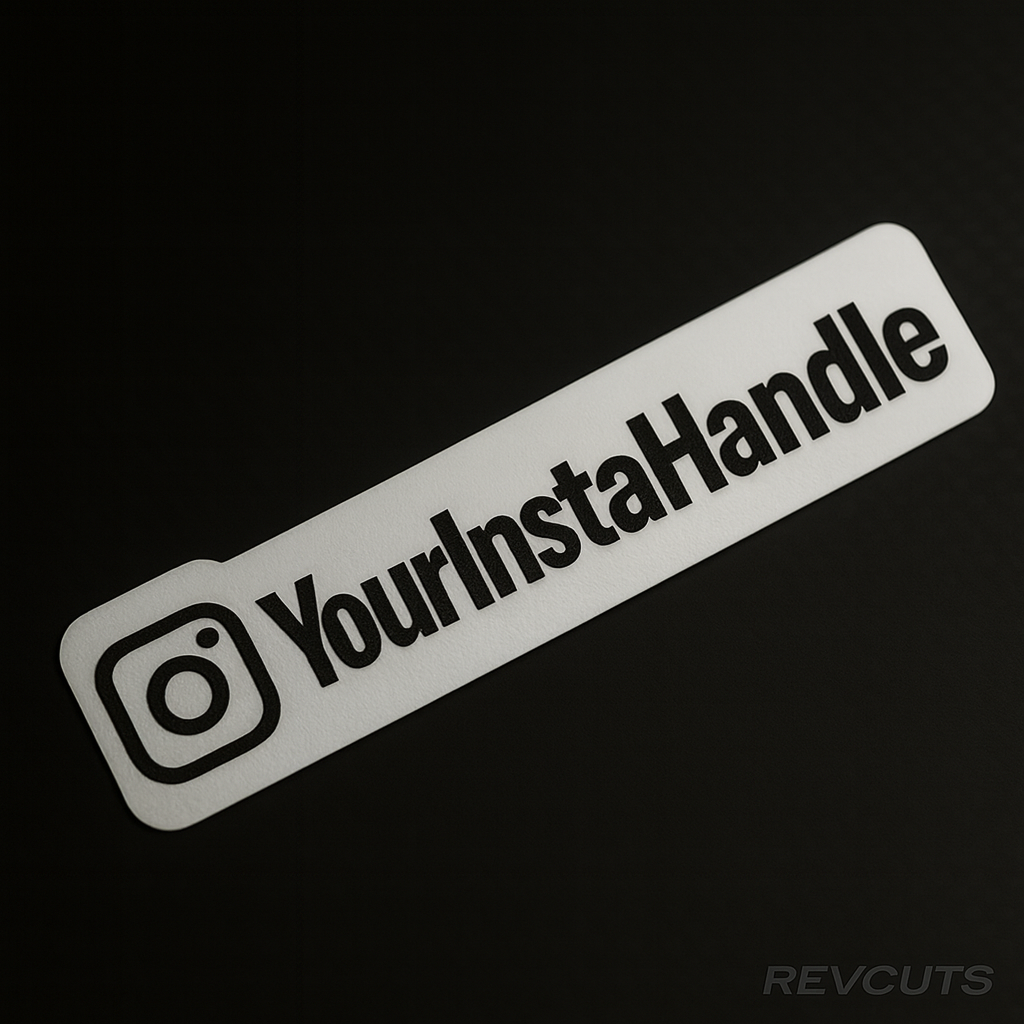 Instagram Handle - Black