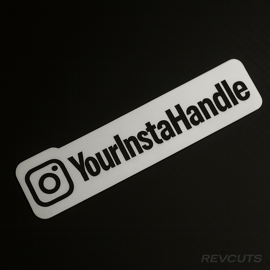 Instagram Handle - Black