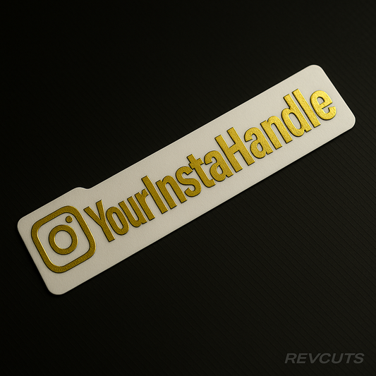 Instagram Handle - Metallic Gold