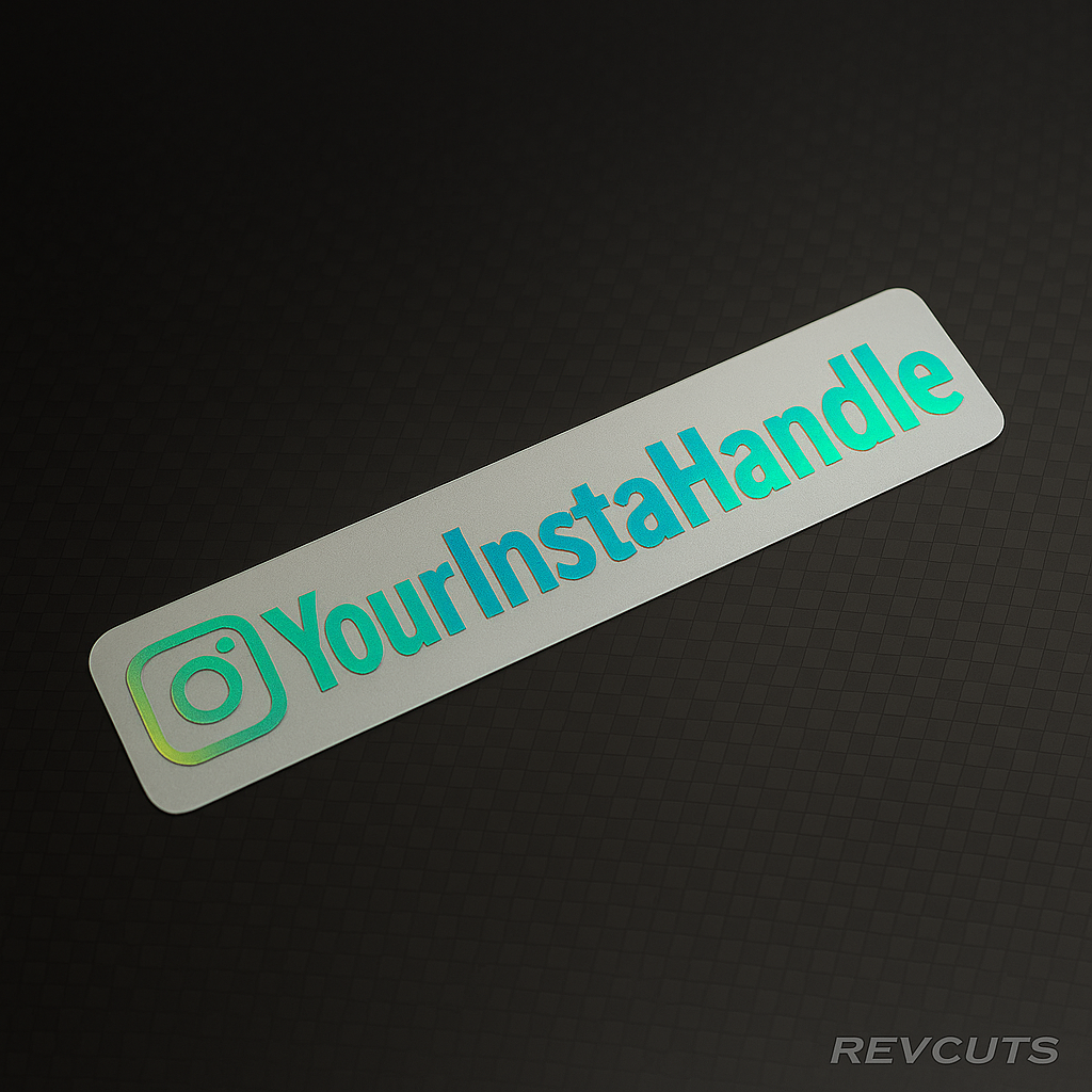 Instagram Handle - Spectrum metallic