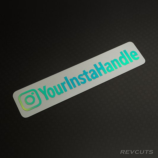 Instagram Handle - Spectrum metallic