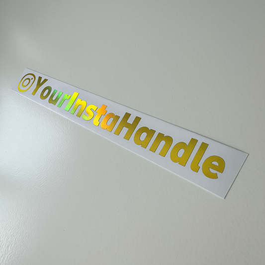 Instagram Handle - Metallic Gold